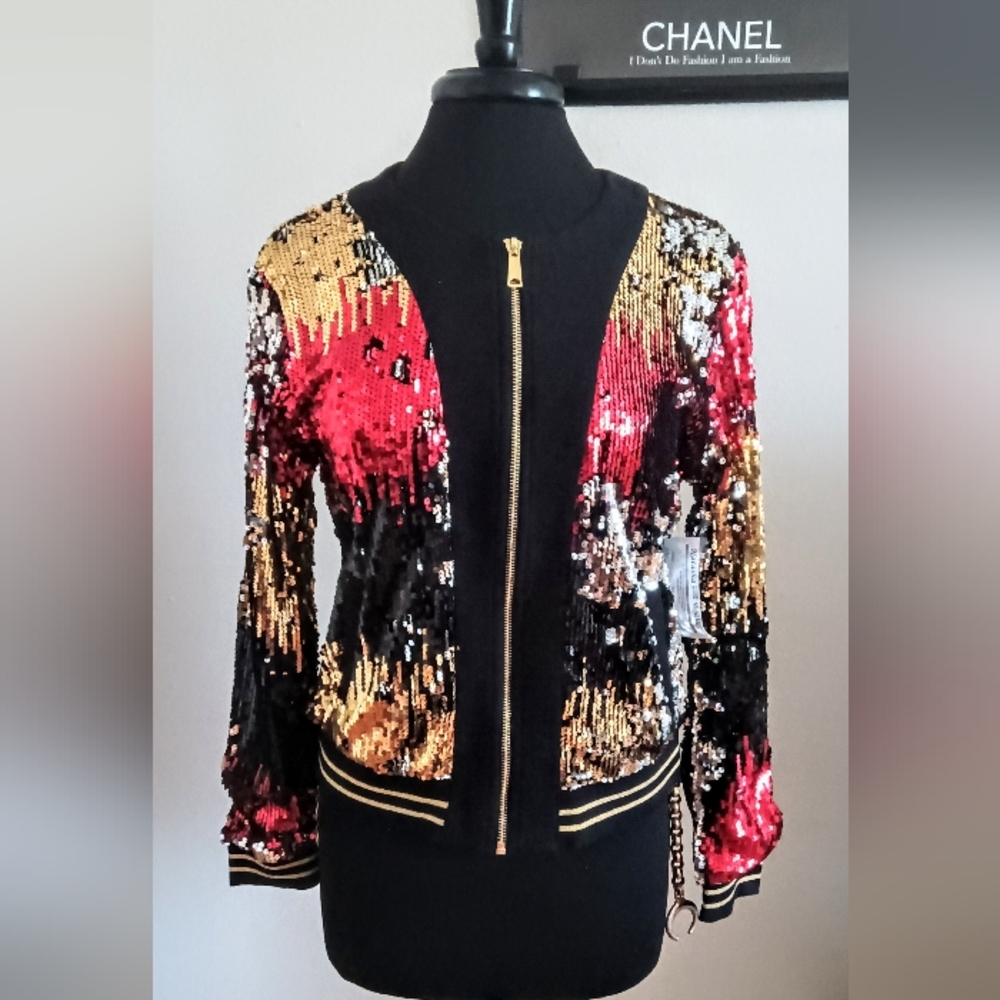 Beautiful Sequined Bomber